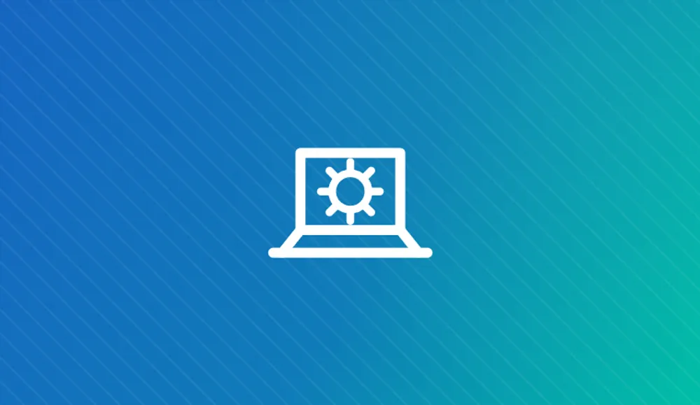 Laptop and gear illustration representing laptop repair versus replacement
