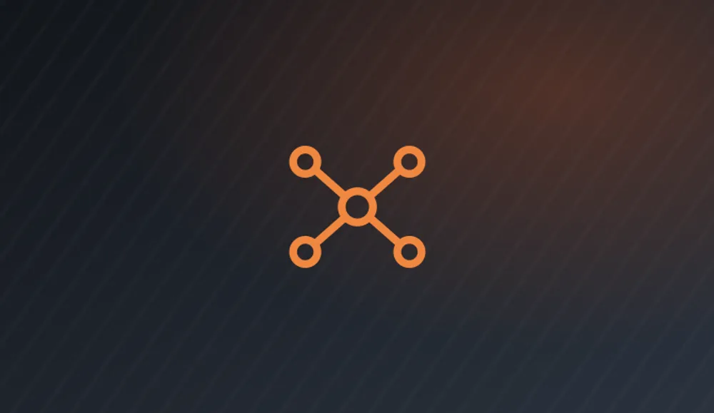 Connected network nodes illustration representing business Wi-Fi coverage