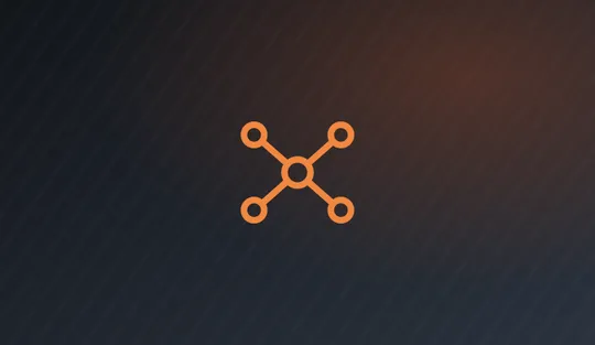 Connected network nodes illustration representing business Wi-Fi coverage