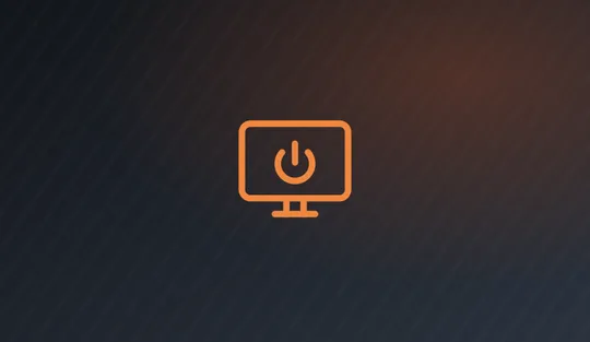 Power symbol illustration representing a computer that will not start