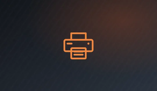 Printer illustration representing home printing and network problems